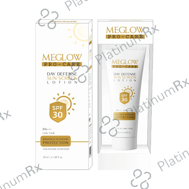 Meglow Pro Care Day Defense Sun Screen SPF 30 PA+++ Lotion 50ml