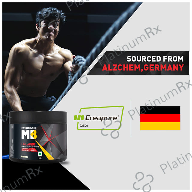 MuscleBlaze Creapro Creatine - With Creapure for Lean Muscles, Energy & Strength - Unflavoured