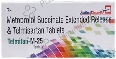 Telmitan M 25/40mg Tablet ER 10s