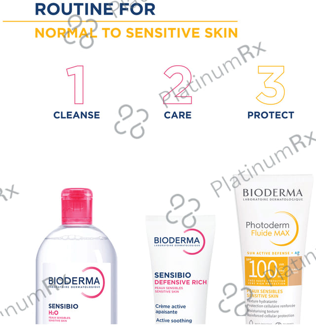 Bioderma Photoderm Fluide Max SPF 100 - High UVA/UVB Protection - For Sensitive Skin