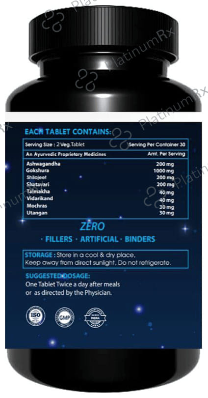 Merimed Natural Vigra Night Testosterone Booster for Man Tablet