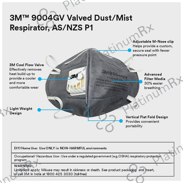 3M 9004GV Particulate Respirator Mask