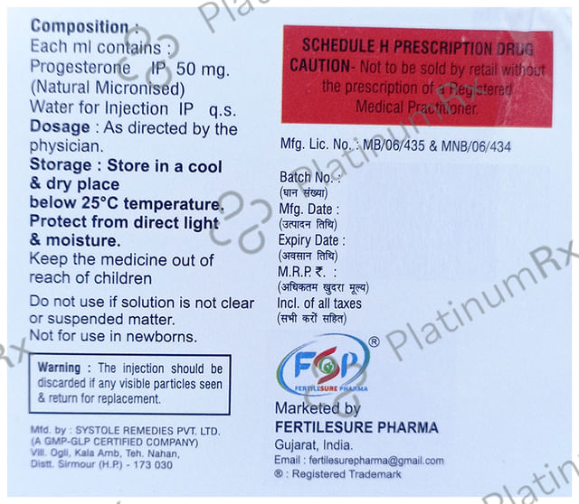 Fsprogest AQ 50 Injection