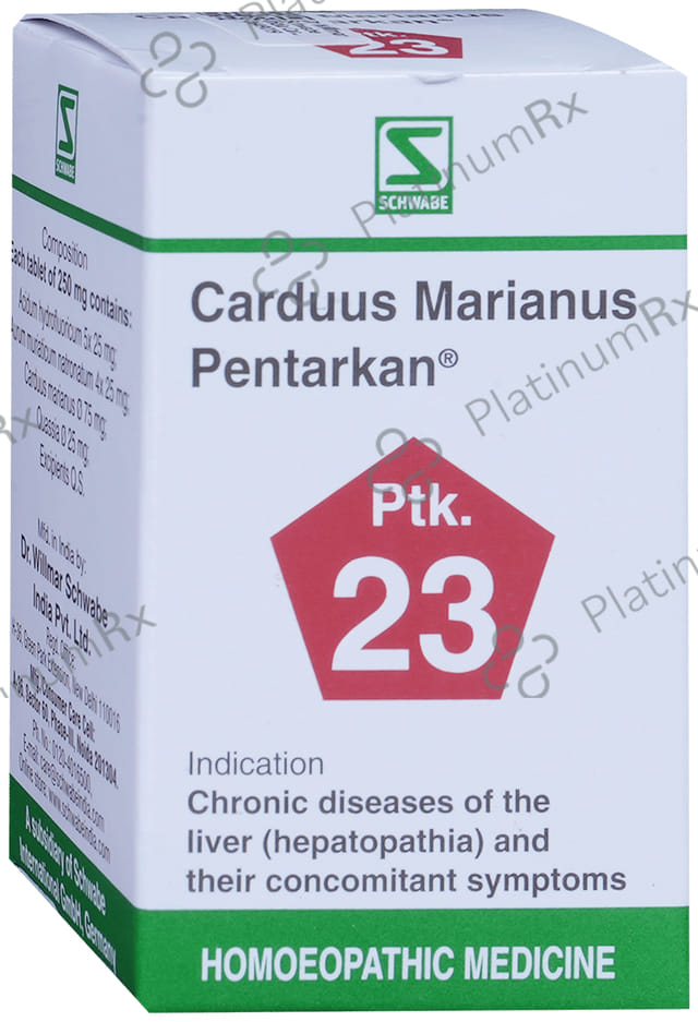Dr Willmar Schwabe India Carduus Marianus Pentarkan Ptk 23 Tablet