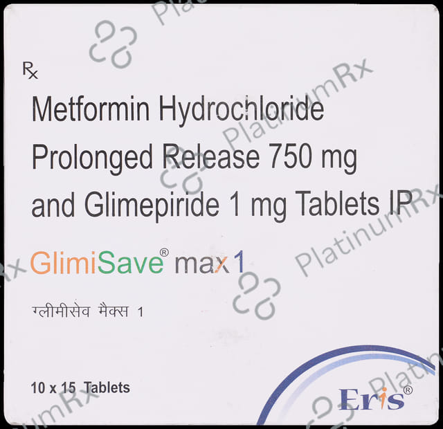 Glimisave Max 1/750mg Tablet PR 15s
