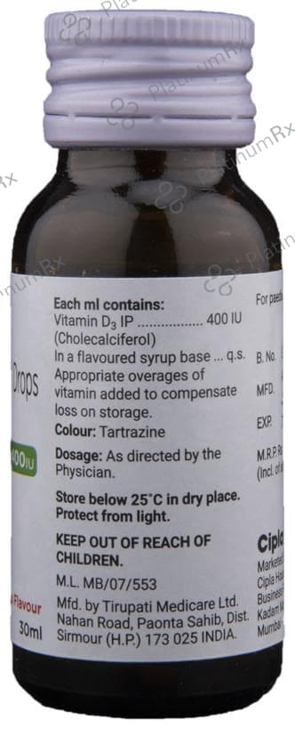 D Sol 400IU Mango Flavour Drop 30ml