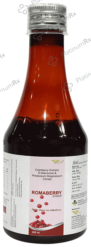 Roman Pharma Romaberry Flavour Syrup 200ml