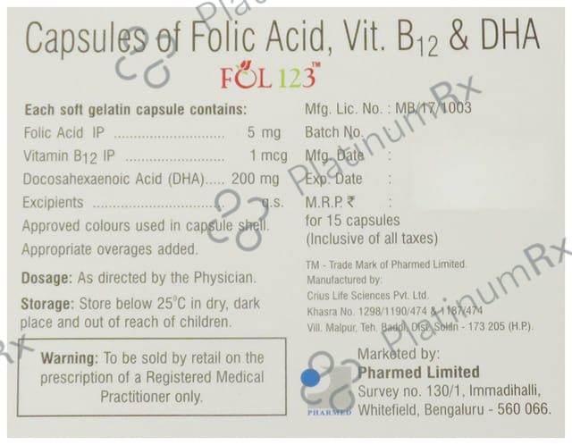 Fol 123 5/1/200mg Capsule 15s