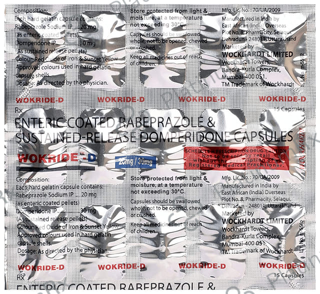 Wokride D 30/20mg Capsule SR 15s