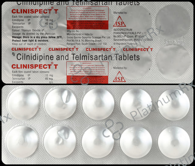 Clinispect T 10/40mg Tablet 10s