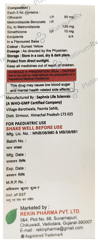 Vivoflox MS Oral Suspension 60ml