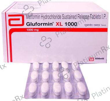 New Gluformin XL1000mg Tablet PR 15s