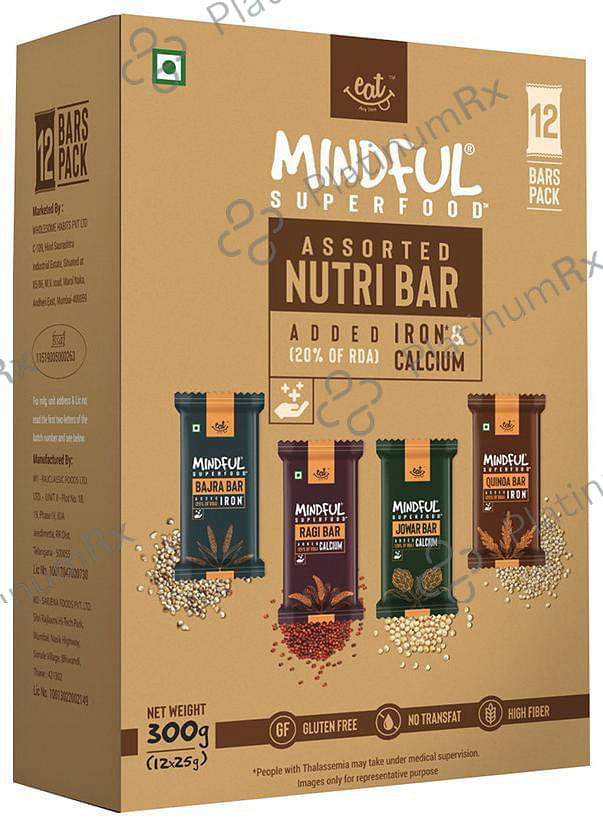 Eat Anytime Mindful Superfood Bar (25gm Each) Assorted Nutri