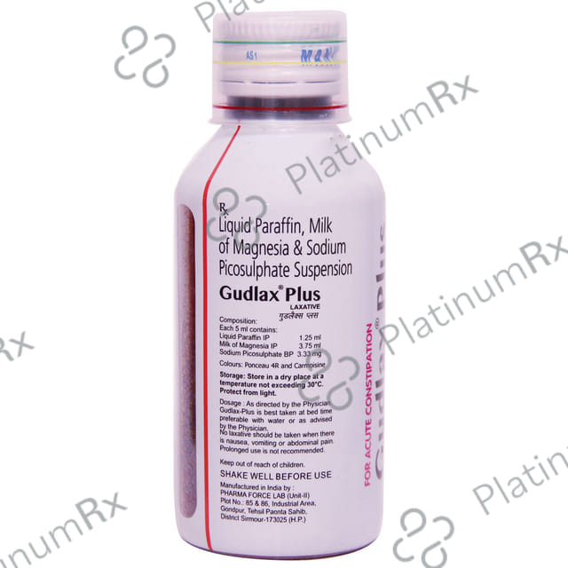 Gudlax Plus Peppermint Flavour Sugar Free Suspension 110ml