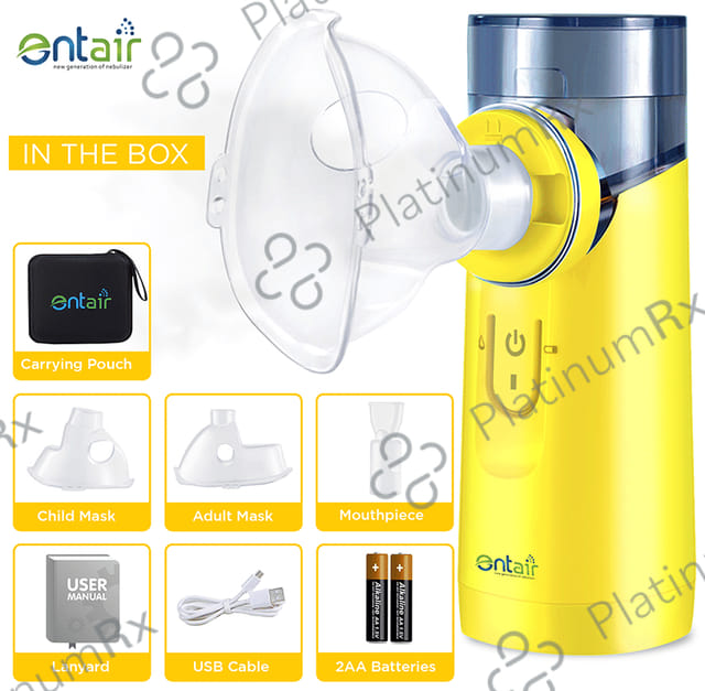 Entair YS 30 Portable Mesh Nebulizer Yellow