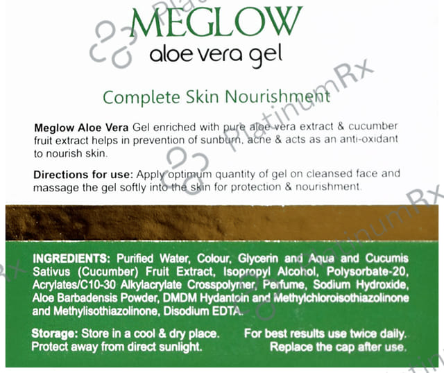Meglow Aloe Vera Gel Aloe Essence With Cucumber