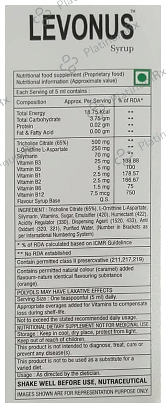 Levonus Syrup 200 ml