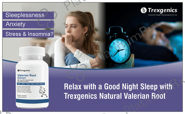 Trexgenics Valerian Root 500mg Veg. Capsules