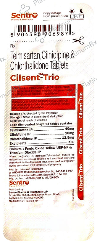 Cilsent Trio Tablet 10s