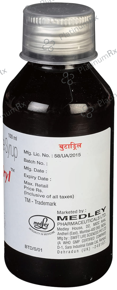Butadryl 7.5mg Strawberry Syrup 100ml