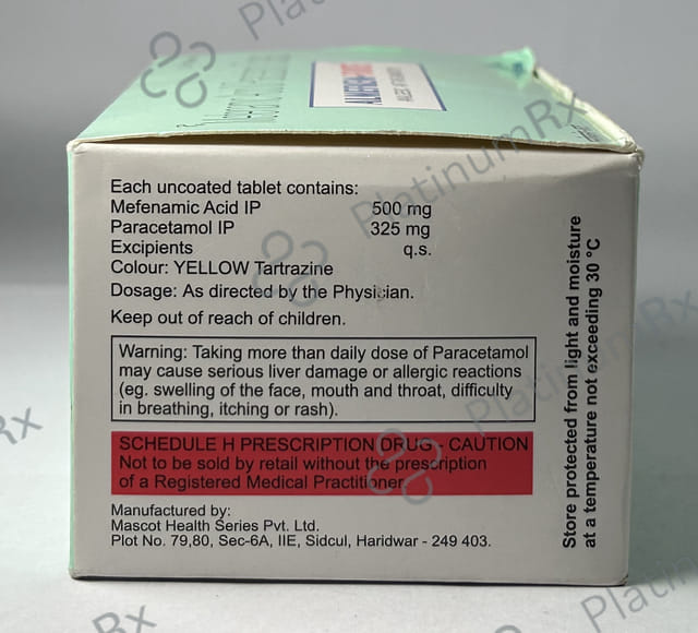 Almefkem Forte 500/325mg Tablet 10s