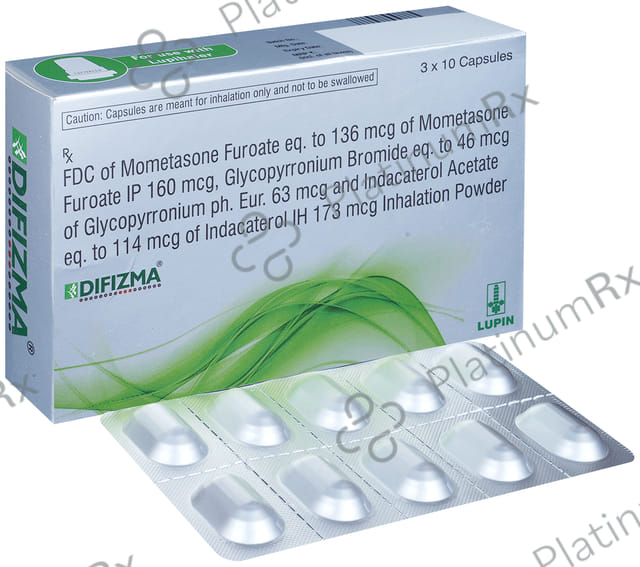 Difizma 63/173/160mcg Capsule 10s