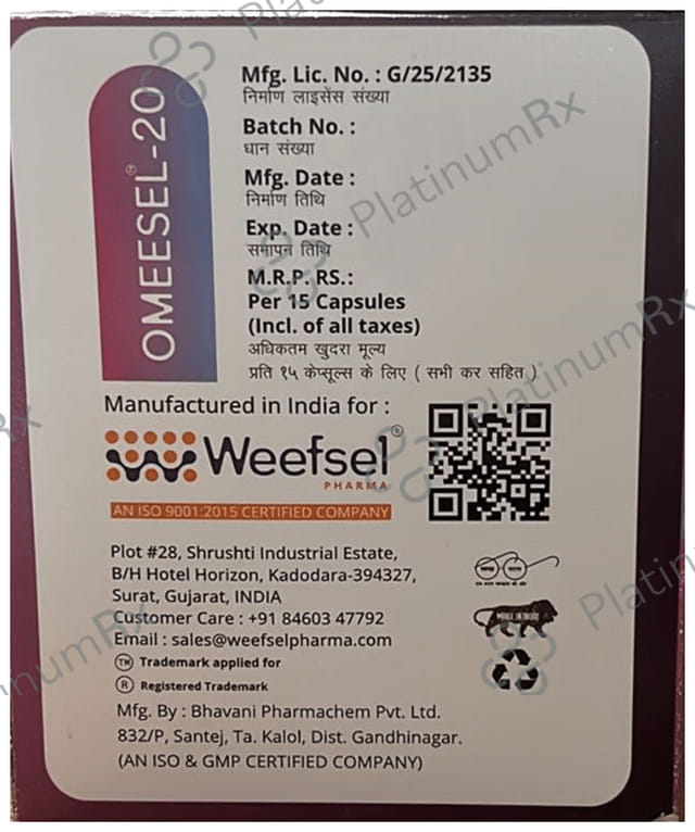Omeesel 20 Capsule