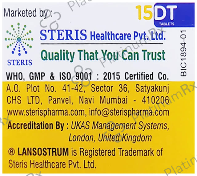 Lansostrum 15mg Junior Tablet DT 15s