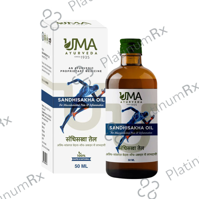 Uma Ayurveda Sandhisakha Oil for Musculoskeletal Pain & Inflammation