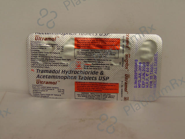 Ultramol 325 mg/37.5 mg Tablet