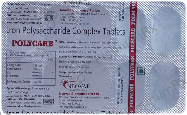 Polycarb 500mg Tablet 10s