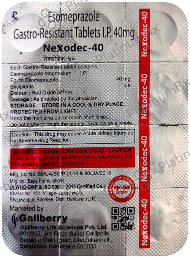 Nexodec 40mg Tablet 10s