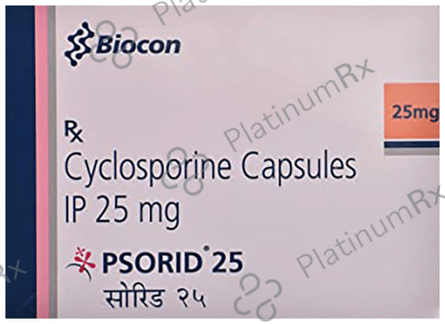 Psorid 25mg Capsule 5s