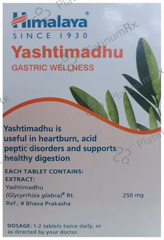 Himalaya Wellness Pure Herbs Yashtimadhu 250mg Tablet 60s