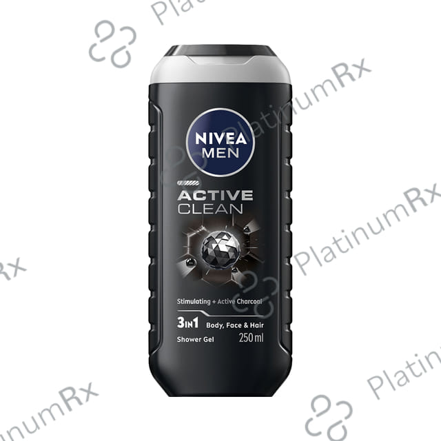 Nivea Men Shower Gel for Body Skin & Hair Active Clean 250 ml