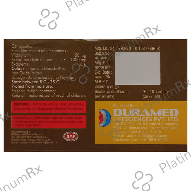 Galza-M 1000 Tablet 10 Tablet