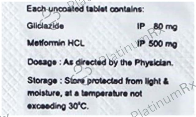 Glizato M 80/500mg Tablet 15s
