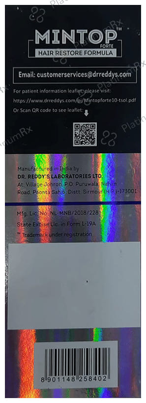 Mintop Forte 10% Hair Restore Formula Lotion 120ml