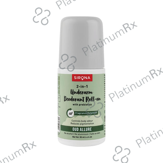 Sirona 2 in 1 Underarm Deodorant Roll-On Oud Allure