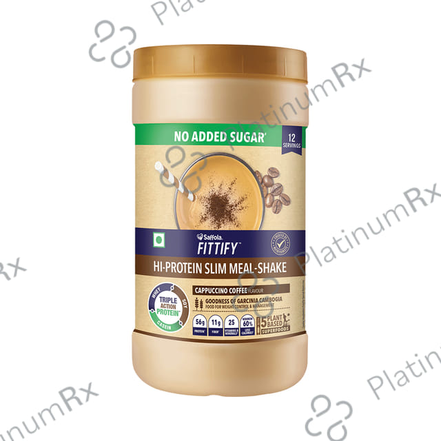 Saffola Fittify Hi-Protein Slim Meal-Shake (420gm Each) Cappuccino Coffee