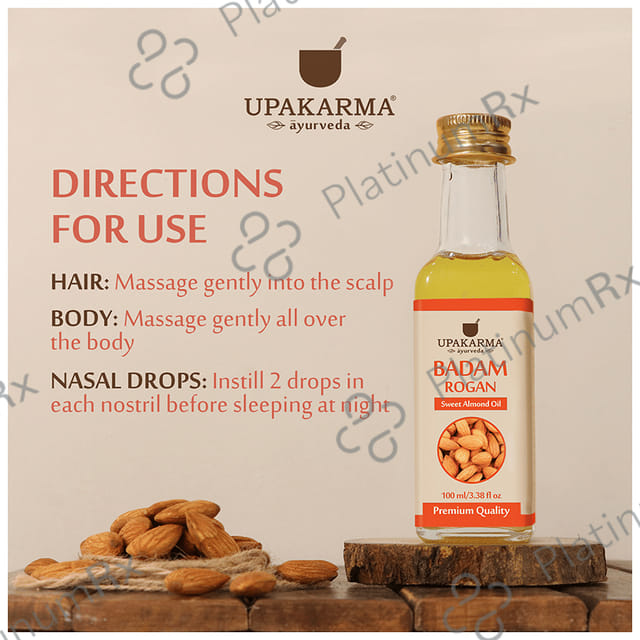 Upakarma Ayurveda Badam Rogan Sweet Almond Oil