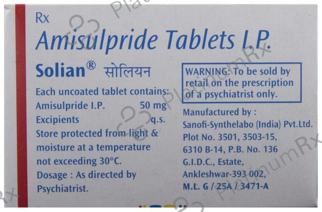 Solian 50mg Tablet 10s