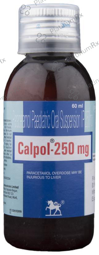 Calpol 250mg Paediatric Oral Suspension 60ml