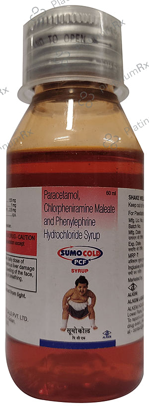 Sumo Cold Pcf 1/125/5mg Syrup 60ml