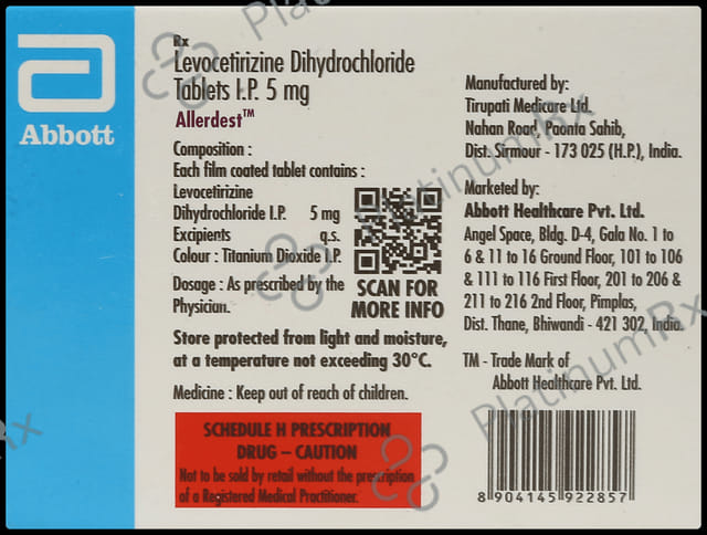 Allerdest 5mg Tablet 10s