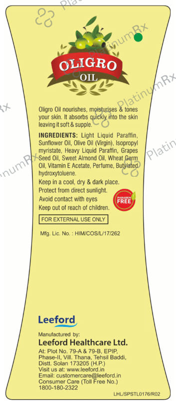Oligro Olive Oil with Vitamin-E 100 Oil