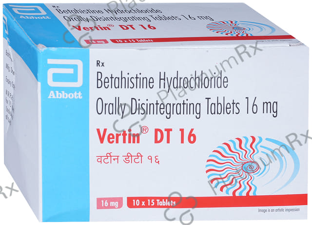 Vertin 16mg Tablet DT 15s
