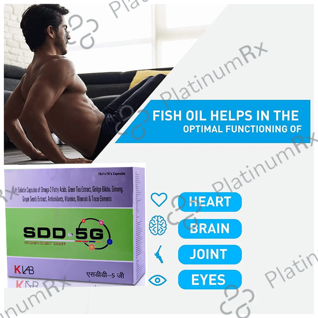 SDD 5G Omega 3 Fish Oil Softgel Capsule 10s