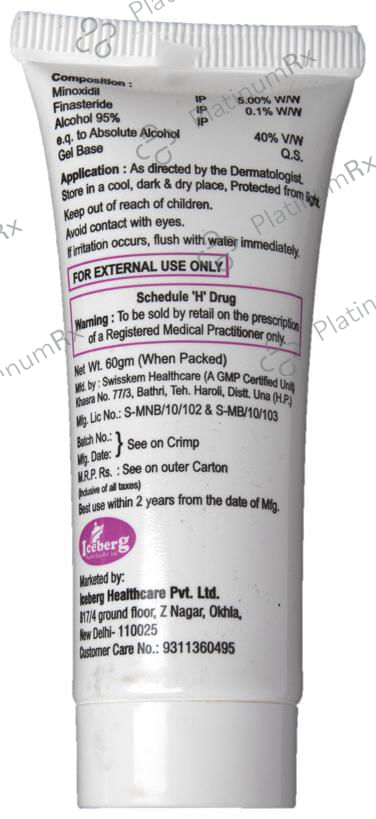 Zeropecia F Gel 60gm