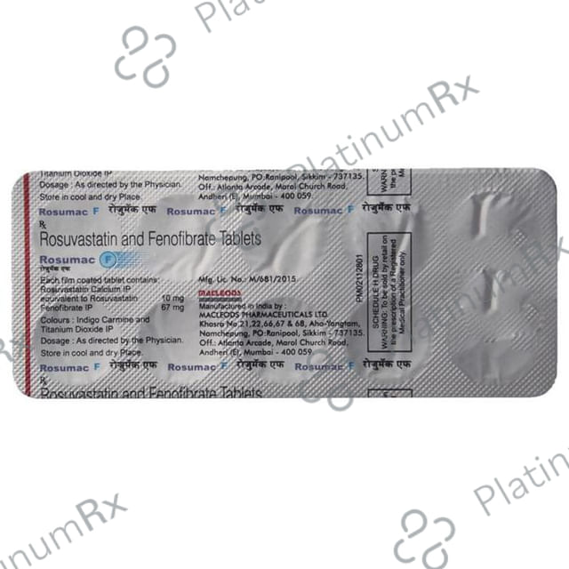 Rosumac F 67/10mg Tablet 10s
